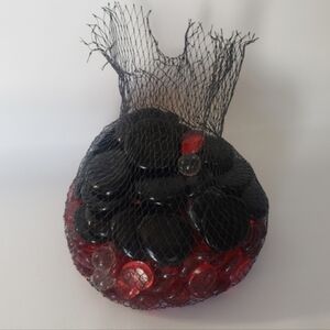 Black and Red Decorative Stones